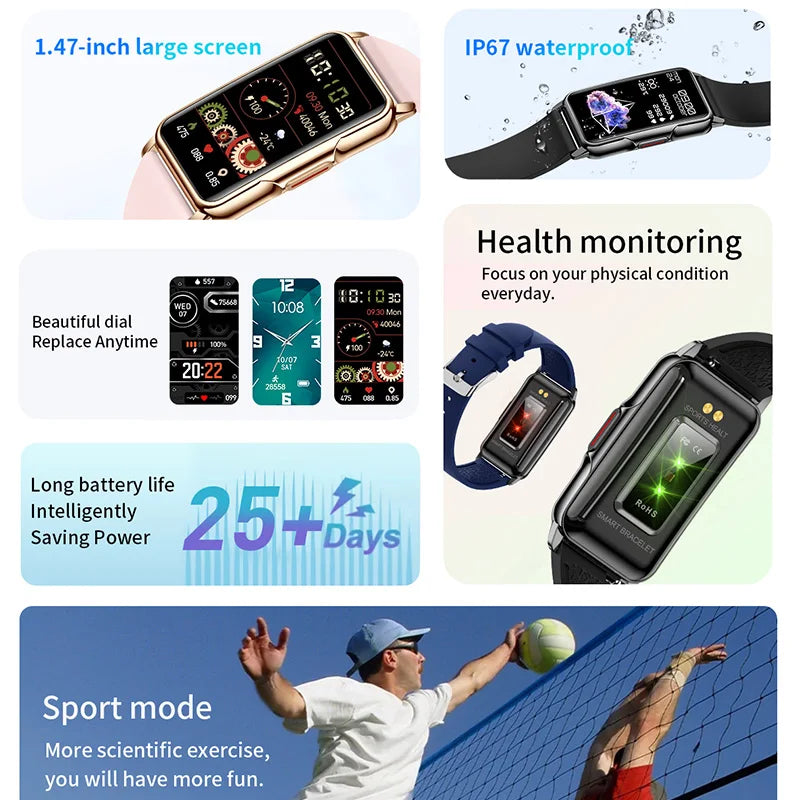 Ladies Smart Watch Women Touch Screen Bluetooth Call Ip67 Waterproof Sports. ATTENTION delivery 7-10 days