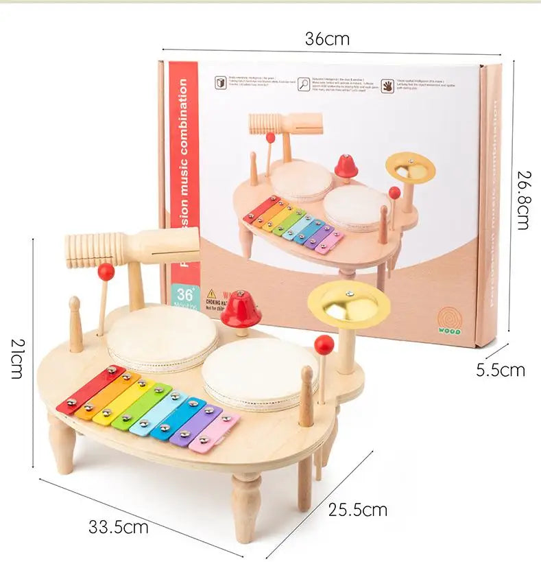 Montessori Baby Drum & Xylophone – Wooden Musical Instruments for Toddlers ATTENTION delivery 7-10 working days