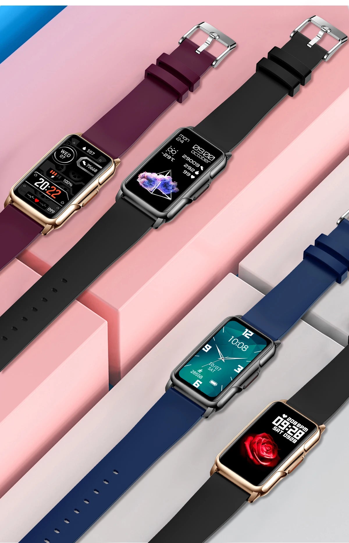 Ladies Smart Watch Women Touch Screen Bluetooth Call Ip67 Waterproof Sports. ATTENTION delivery 7-10 days