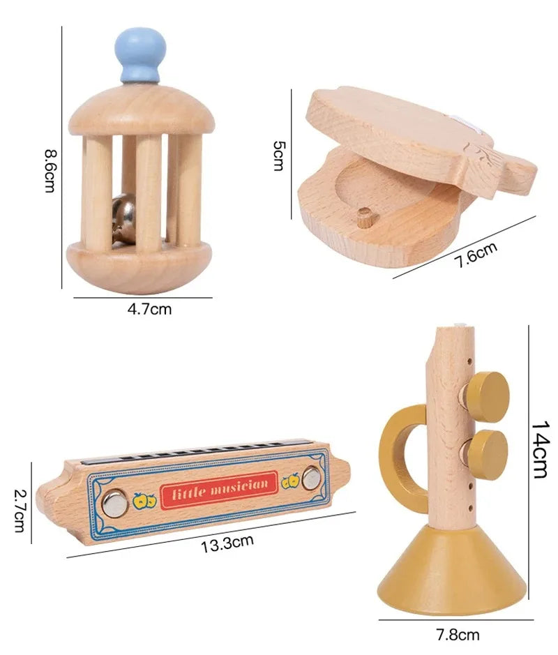 Montessori Baby Drum & Xylophone – Wooden Musical Instruments for Toddlers ATTENTION delivery 7-10 working days