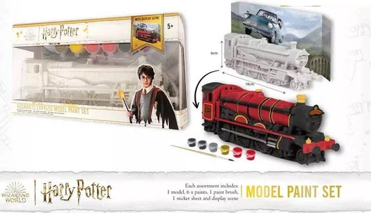 Harry Potter Hogwarts Express Model Paint Set, 6 Paints, Paintbrush