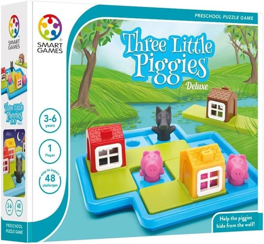Smart Games Three Little Piggies IQ Build Children's Fairytale Logic Puzzle Game