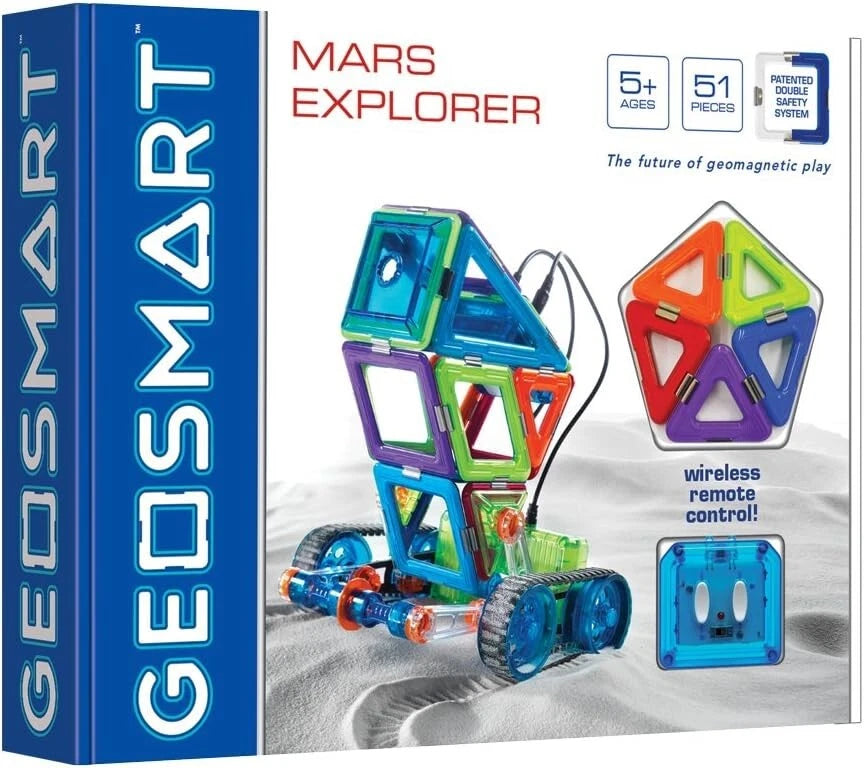 GeoSmart Mars Explorer Magnetic Construction Set 51 Pieces Ages 5+ Years