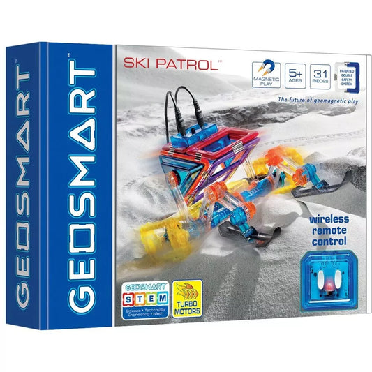 GeoSmart - Ski Patrol Magnetic Construction Set 31 Pieces Ages 5+ Years