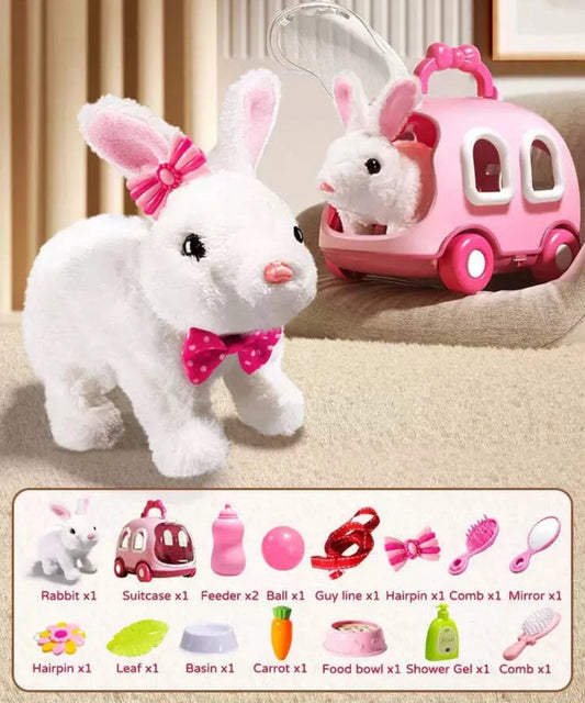 Easter Bunny Easter Gift For Kids Children Electronic Toy Pet With Walking Sound