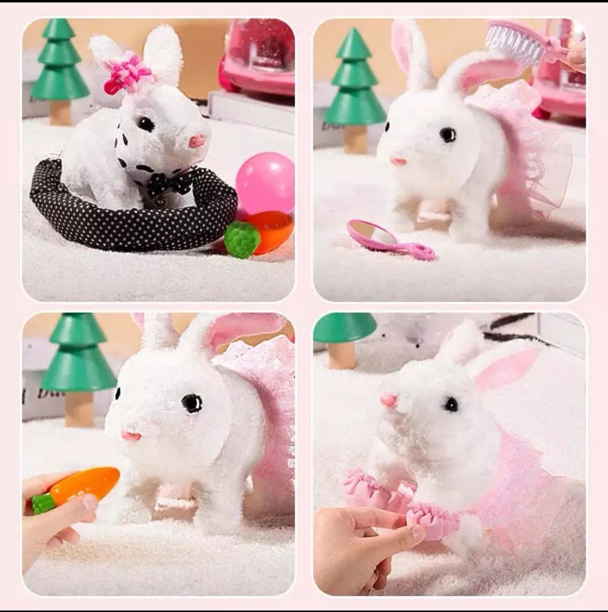 Easter Bunny Easter Gift For Kids Children Electronic Toy Pet With Walking Sound