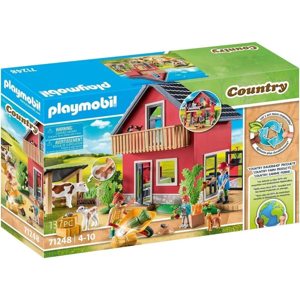 PLAYMOBIL COUNTRY FARMHOUSE WITH OUTDOOR AREA