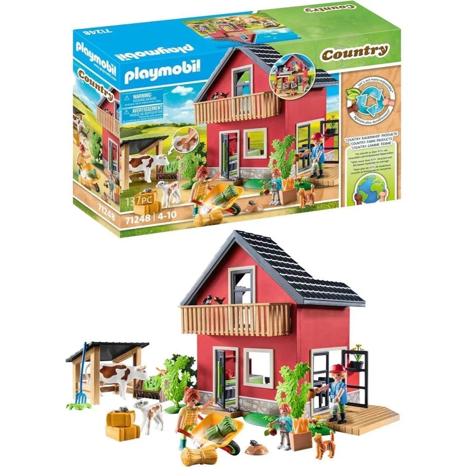 PLAYMOBIL COUNTRY FARMHOUSE WITH OUTDOOR AREA